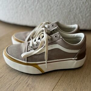 Vans Old Skool Stacked Cobblestone Platform Shoes